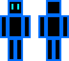 neon box man