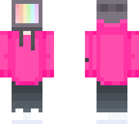 pc head hot pink