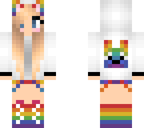 rainbow wolf girl (repost)