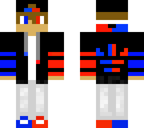 red and blue adidas boy