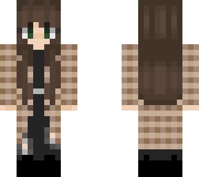 aesthetic plaid girl