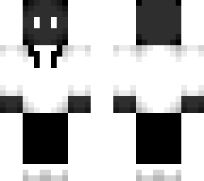 black with white suit