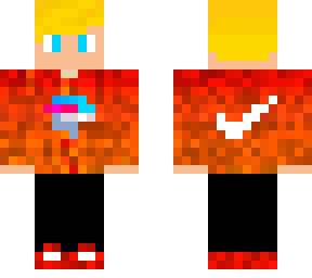 blonde boy with mr beast logo