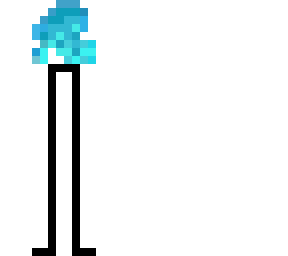 blue fire w/ legs