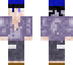 blue hair skin
