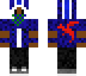 blue hoodie
