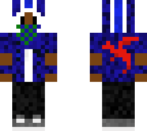 blue hoodie