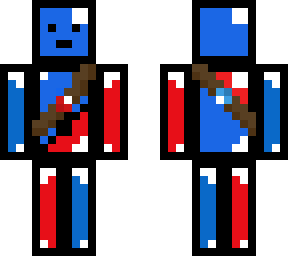 blue red diamond man