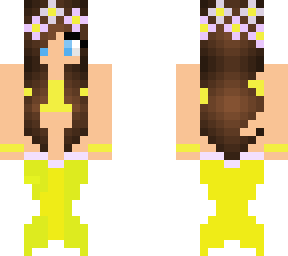 cute yellow mermaid