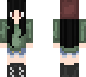 green sweater