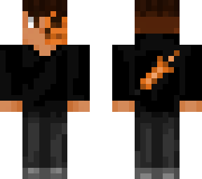 half skull face boy