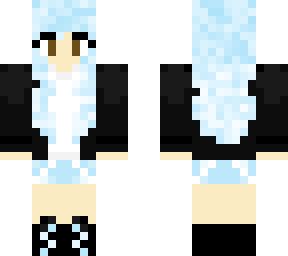ice blue girl with headphones