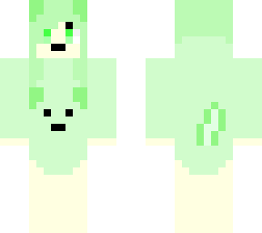 pastel green dog girl