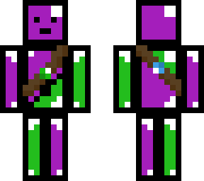 purple green diamond man