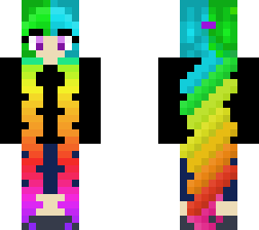 rainbow girl (hair by hxneykat)