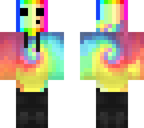 rainbow tye-dye slime