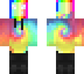 tie dye rainbow slime