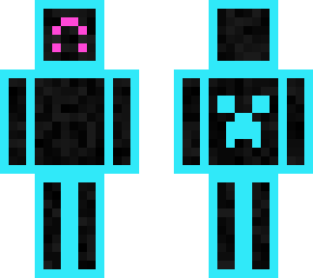 upside down pink/blue/black creeper