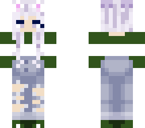 ~~cat girl~~ ripped jeans+sweater (smol edit)