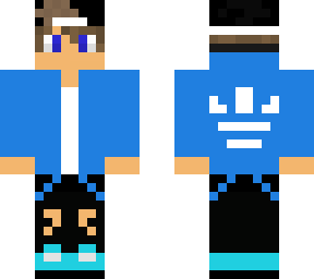 blue adidas boy skin
