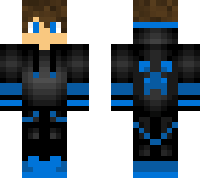 blue gaming boy skin