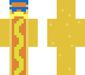 blue haired hot dog
