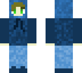 blue hoodie