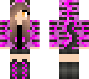 chica gato rosa