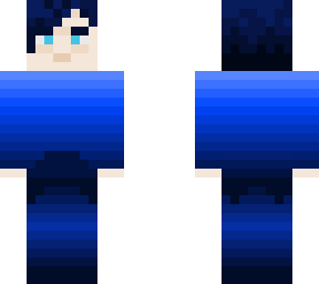 horizontal blue character