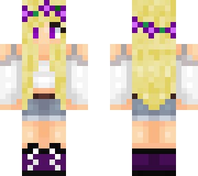 pretty flower girl remake (blonde purple)