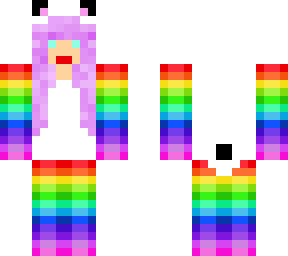 rainbow panda onesie