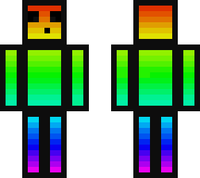 rainbow slime with black border