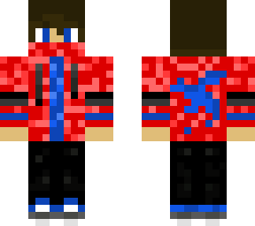 red and blue dragon boy