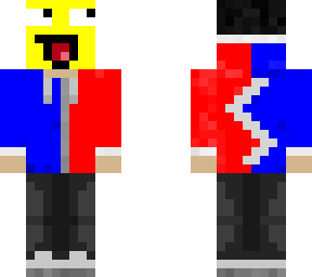 red and blue hoodie v3 (with epic mask and slim)
