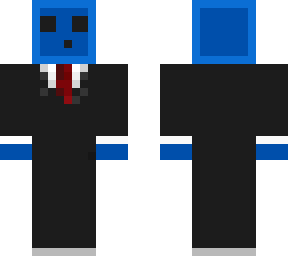 slime azul con traje