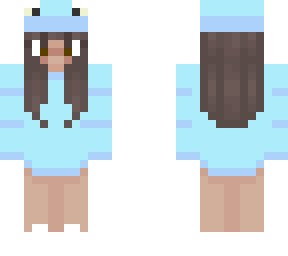 teal frog girl
