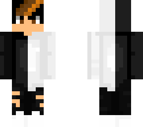 black and white