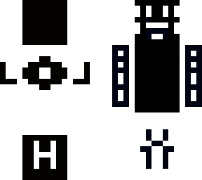 black and white