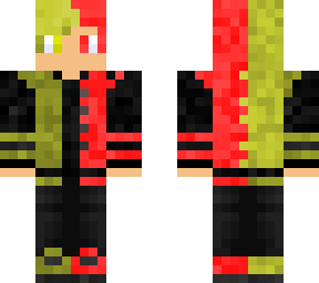blond and red hair with hoodie