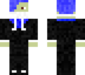 blue haired   boy