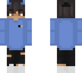 blue horns sweat