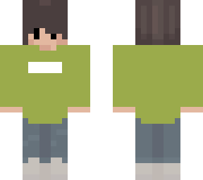 chill boy // green shirt // blue pants