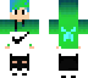 cool green nike boy (awesome hidden effect)
