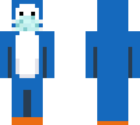 corona blue penguin