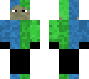 green and blue boy with headphones