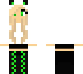 green panda girl