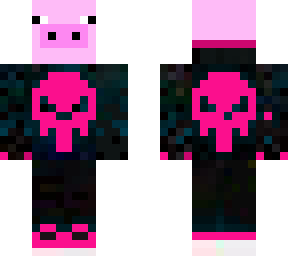 pig pink skull