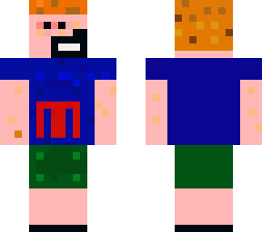 random person with ginger hair and freckels