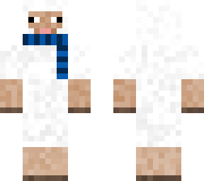 sheep with a scarf