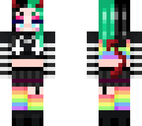 split dye hair gothgf aqua/black